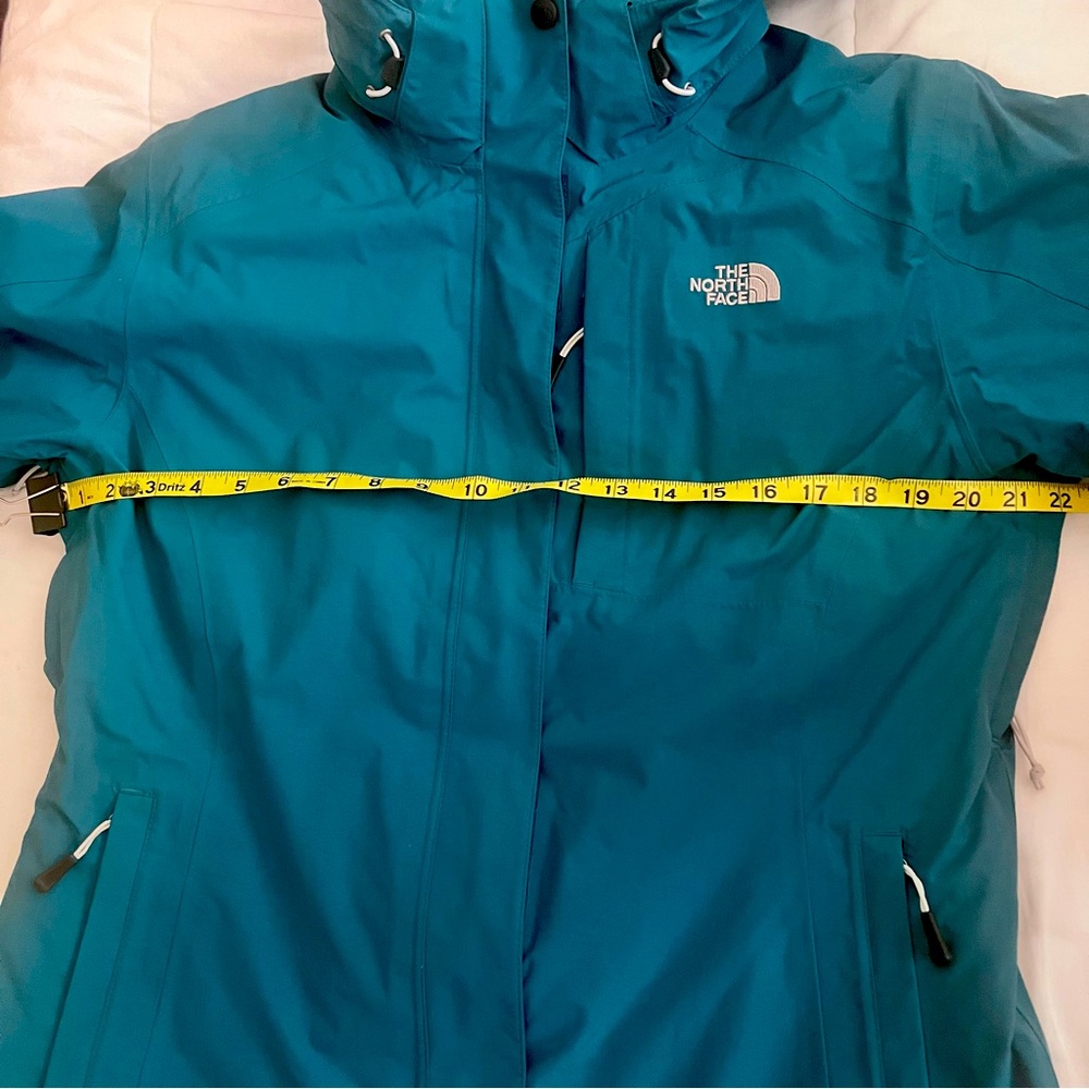 The North Face Women's Teal Blue Inlux Insulated Waterproof Jacket AFYP Large - Picture 12 of 12